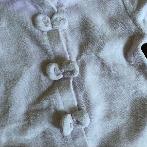 Jacadi Paris Baby Girls Pink Pajamas Overall with Bows Size 6 M - Picture 3 of 9